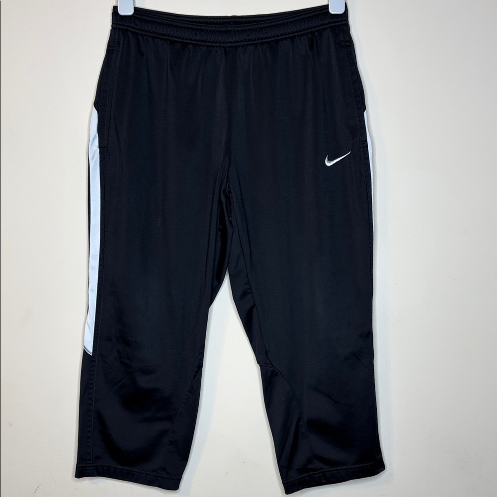Nike Black and White Sports Crop Pants Size S